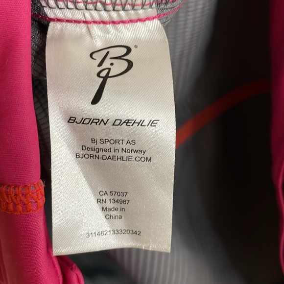 BJORN DAEHLIE Women's Bj Sport Windbreaker Jacket Size XS in Pink - Picture 6 of 8
